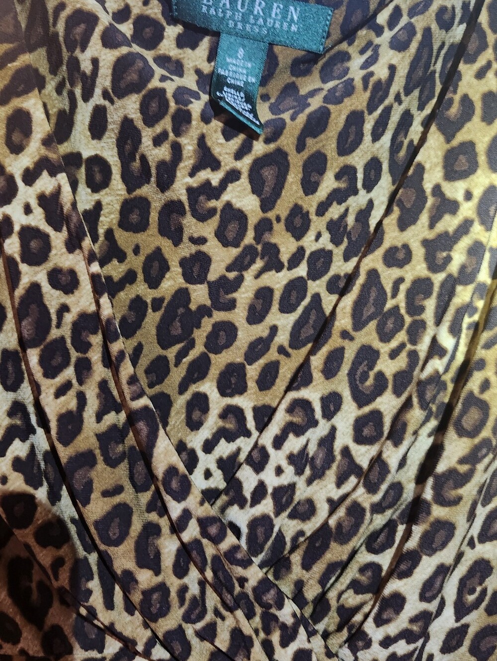 Ralph Lauren Leopard Print Wrap Jacket - Brown/Black